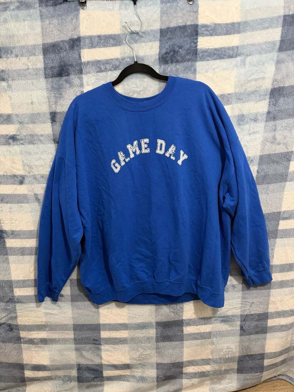 Shop Stevie Royal Blue Game Day Sweatshirt L